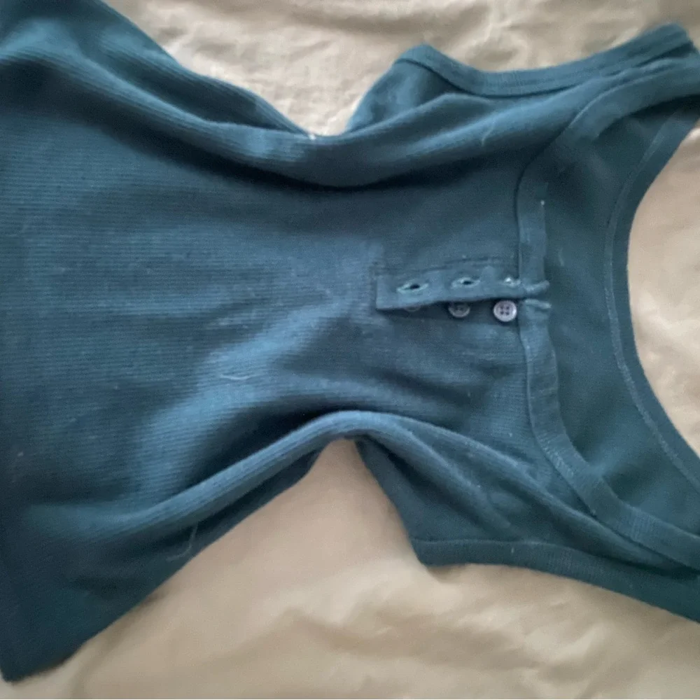 Green Ribbed Tank - Picture 1 of 4